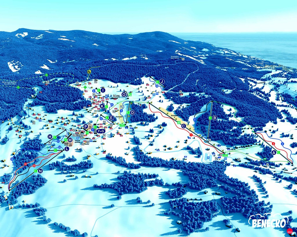 Pistenplan Benecko