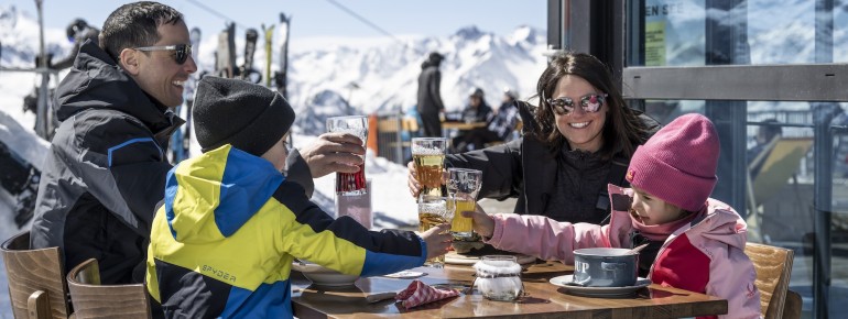 Das Skigebiet See punktet mit urigen Hütten, moderner Gastronomie und herrlichen Aussichten.