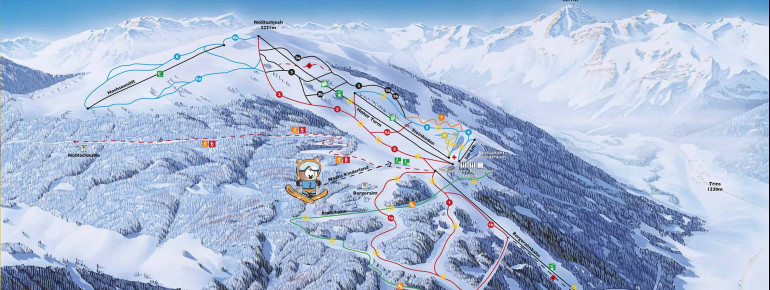 Pistenplan Bergeralm