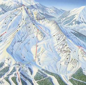 Pistenplan Big Sky Resort Bowls