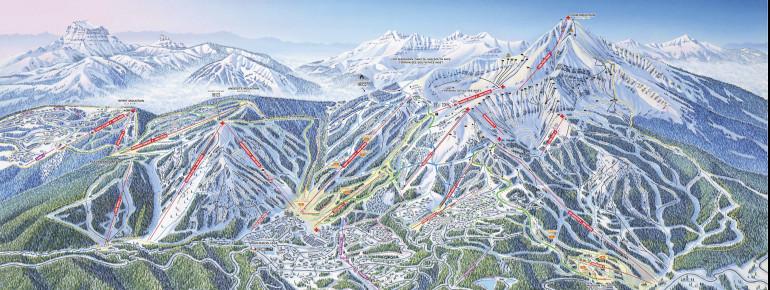 Pistenplan Big Sky Resort