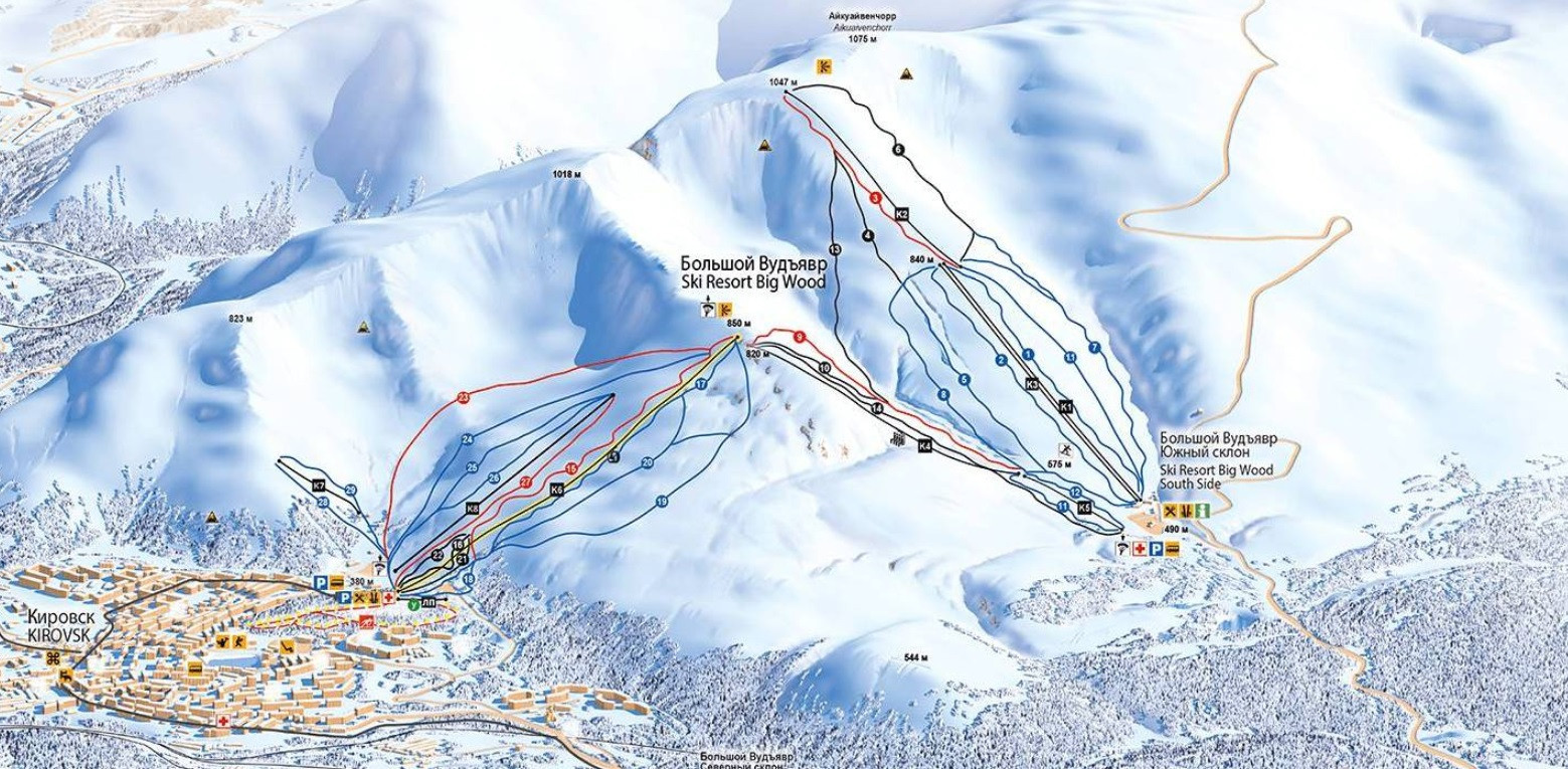 Pistenplan Big Wood