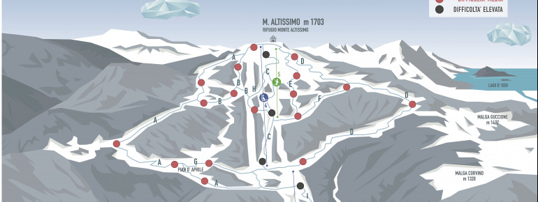 Pistenplan Borno - Monte Altissimo