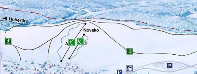 Pistenplan Bozi Dar Novako