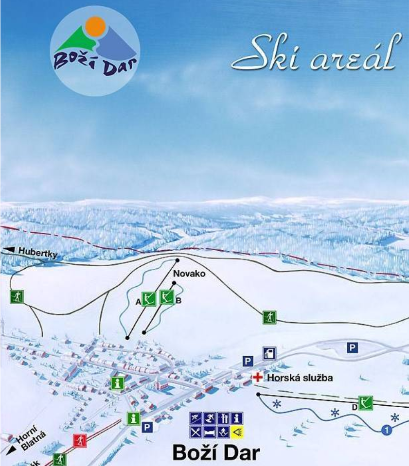 Pistenplan Bozi Dar Novako