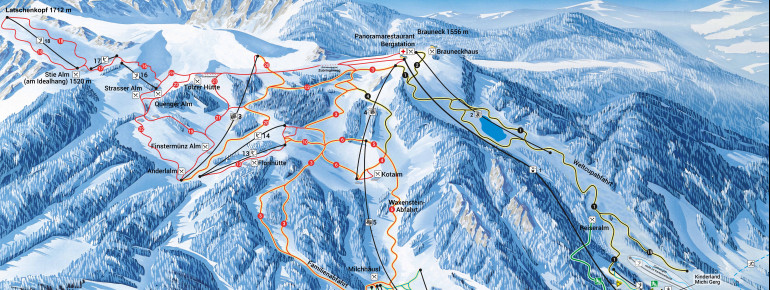 Pistenplan Brauneck - Lenggries