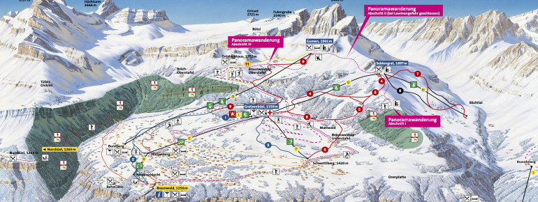 Pistenplan Braunwald