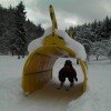 Skischultunnel für die "Kleinen"