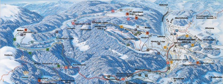 Pistenplan Skilift Breitnau