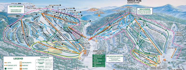 Pistenplan Brian Head Resort