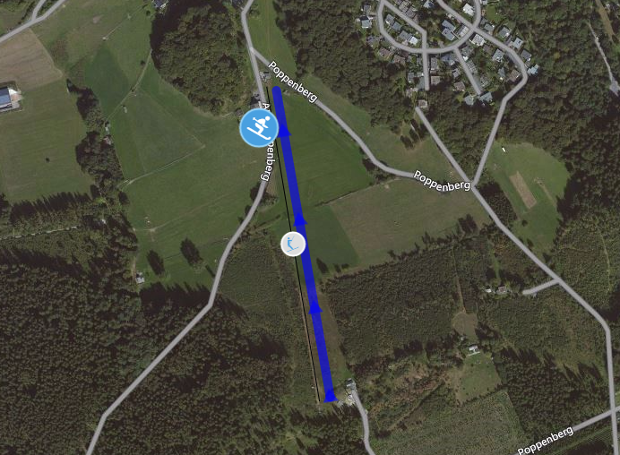 Pistenplan Brilon Poppenberg