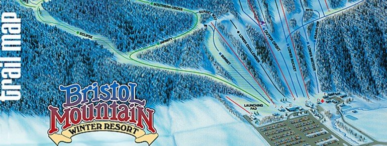 Pistenplan Bristol Mountain Ski Resort