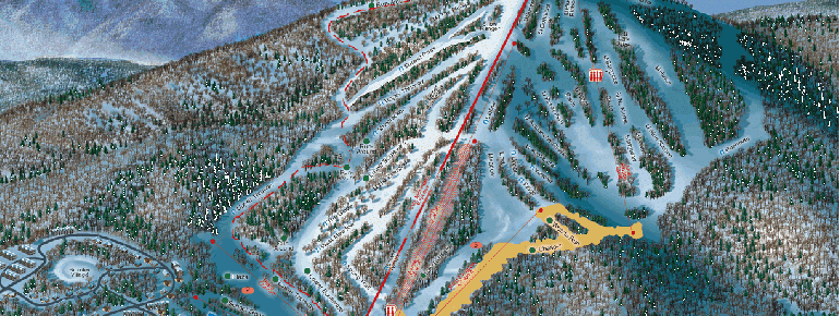 Pistenplan Bromley Mountain