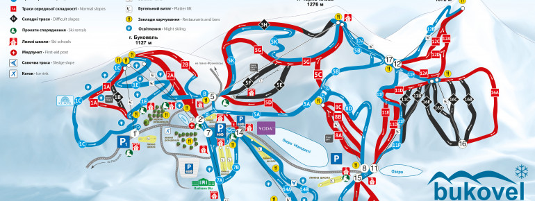 Pistenplan Bukovel