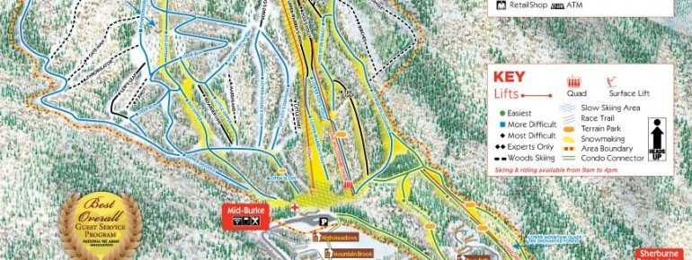 Pistenplan Burke Mountain