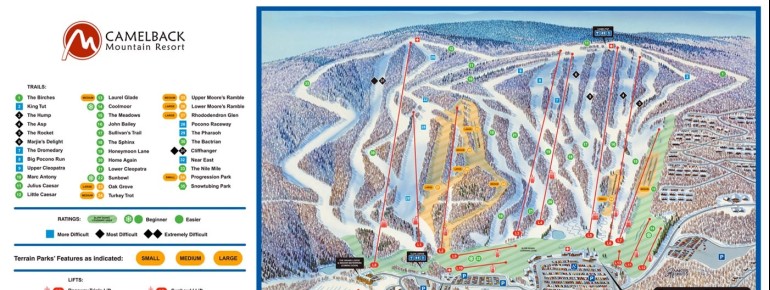 Pistenplan Camelback Ski Area