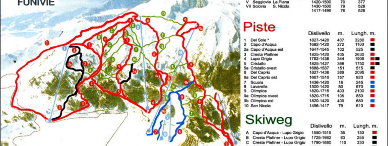 Pistenplan Campitello Matese