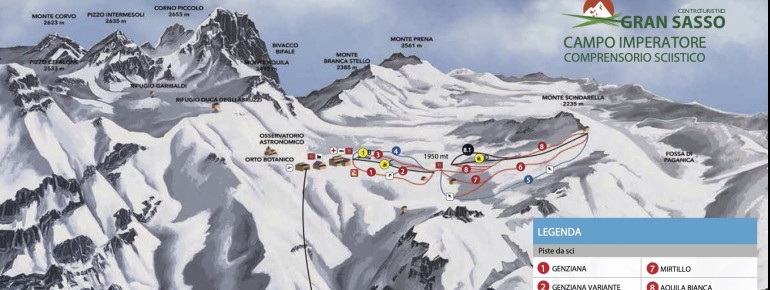 Pistenplan Campo Imperatore – Gran Sasso