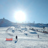 Die kleinere von zwei Halfpipes und leichtere Obstacles befinden sich im Progression Park.