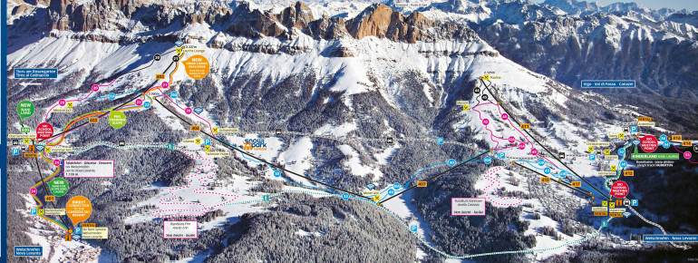 Pistenplan Carezza