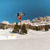 Snowpark Carezza unterm Rosengarten