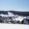 Blick auf den Skihang in Carlsfeld