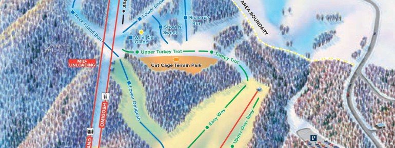 Pistenplan Cataloochee Ski Area