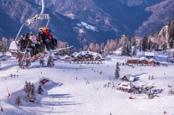 An der Tiha dolina auf fast 1600 Metern gibt es verschiedene Einkehrmöglichkeiten.
