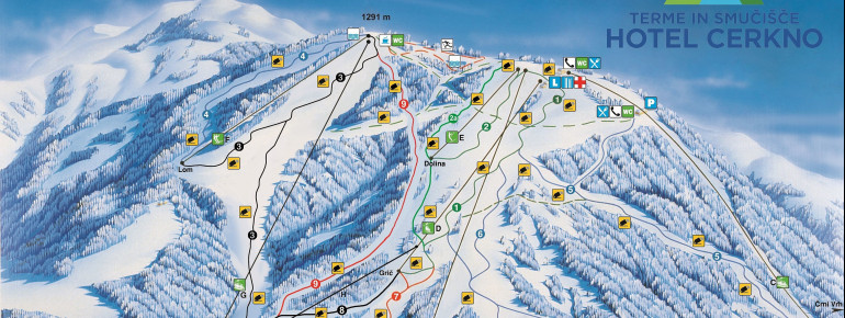 Pistenplan Cerkno