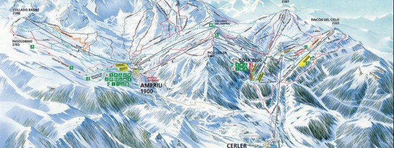 Pistenplan Cerler (Aramon)