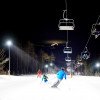 Flutlicht-Skifahren
