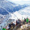 Mittagspause mit Sicht auf den Mont Blanc