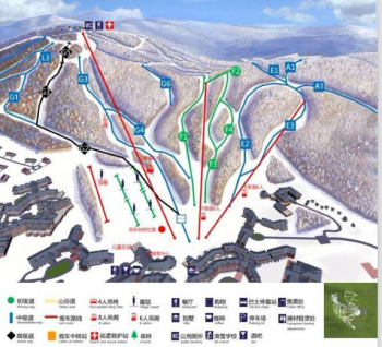 Ostansicht Changbaishan International Ski Center