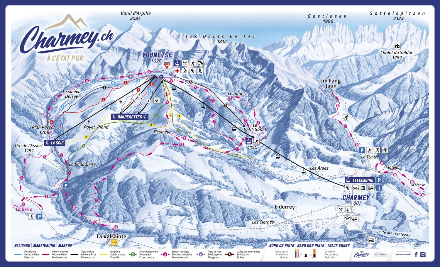 Pistenplan Charmey