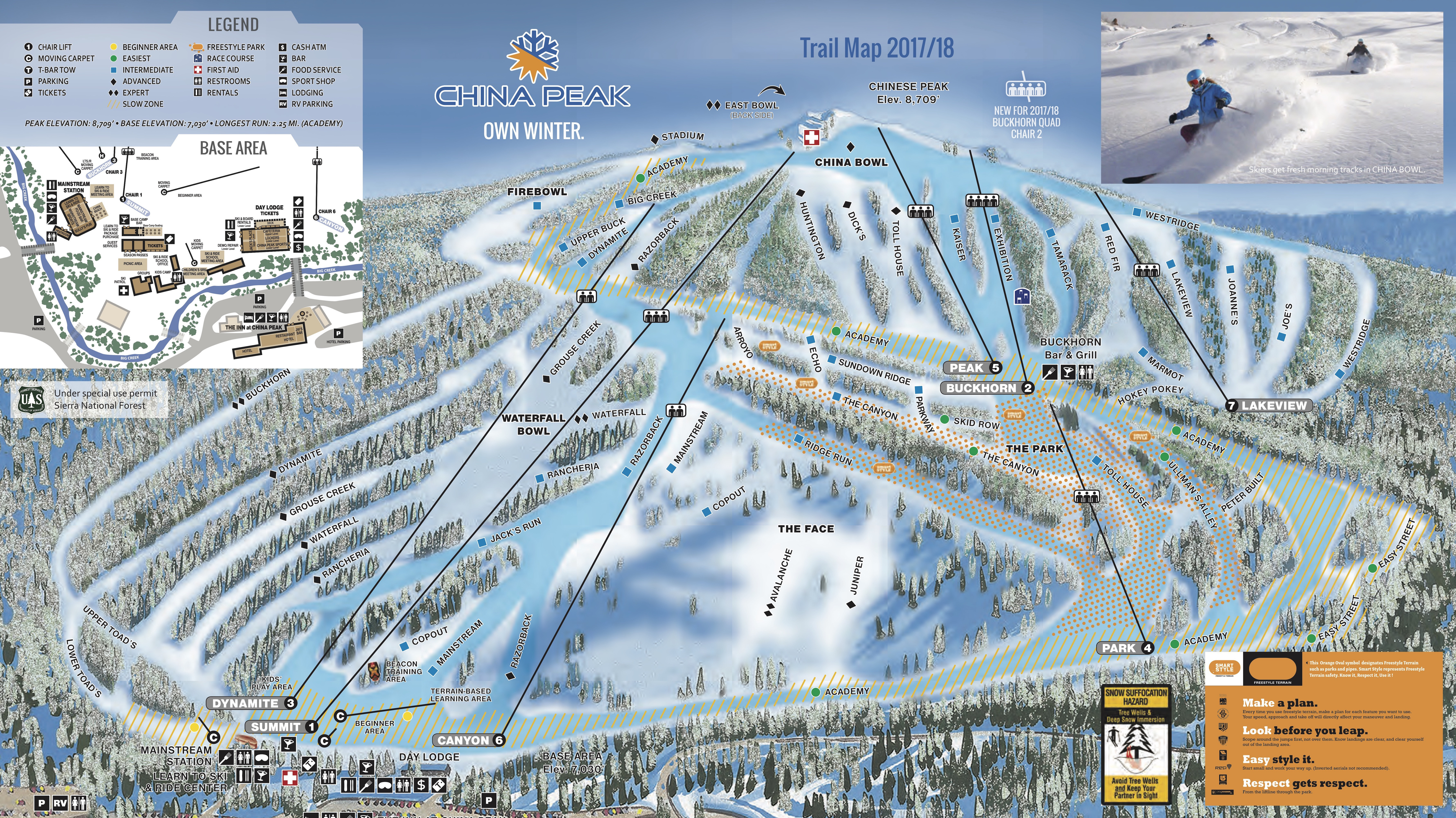 Pistenplan China Peak