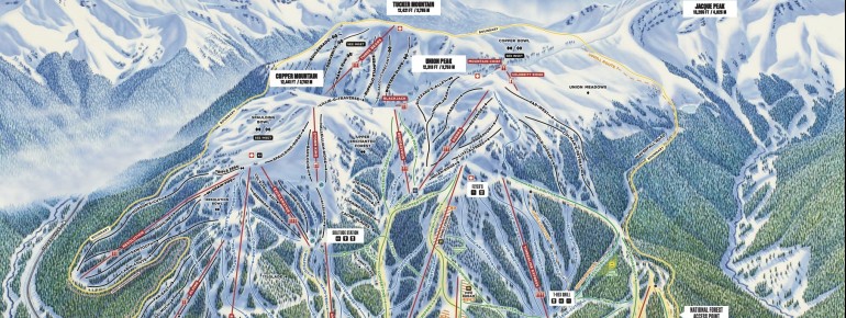 Pistenplan Copper Mountain