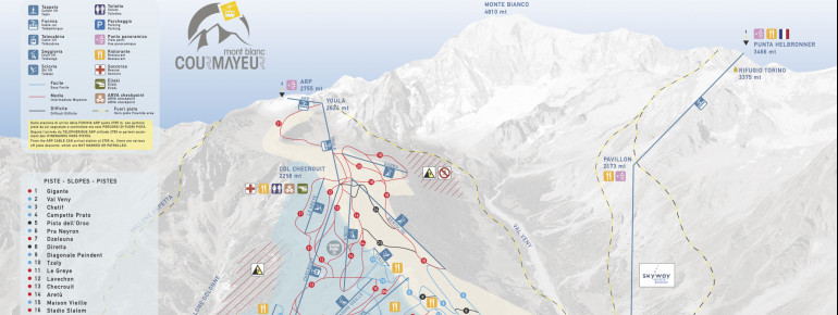Pistenplan Courmayeur
