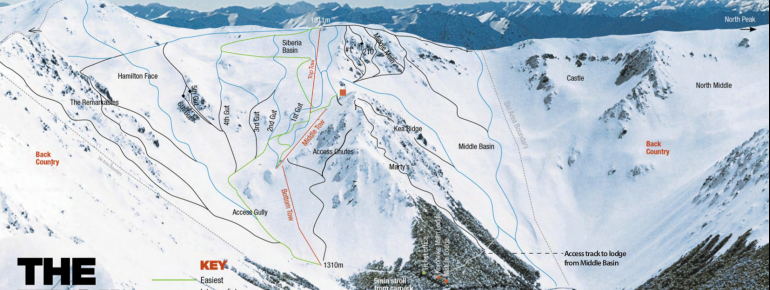 Pistenplan Craigieburn Valley Ski Area