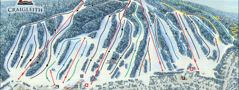 Pistenplan Craigleith Ski Club