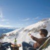 Ausblick von der Hütte Taules