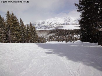 Ideal zum Üben mit dem Nachwuchs: Die einfache (in USA grün markierte) Piste Mineral Point!