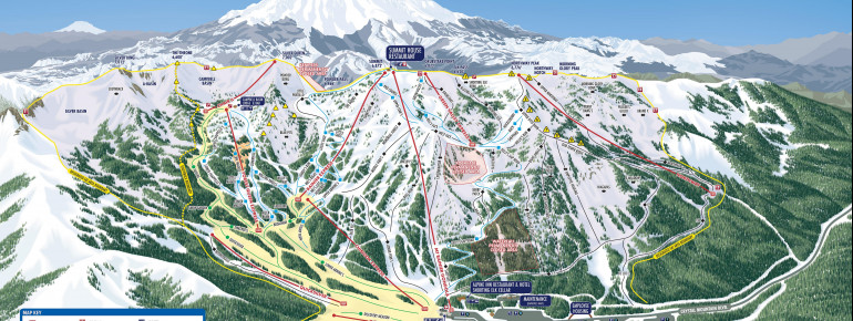Pistenplan Crystal Mountain Resort
