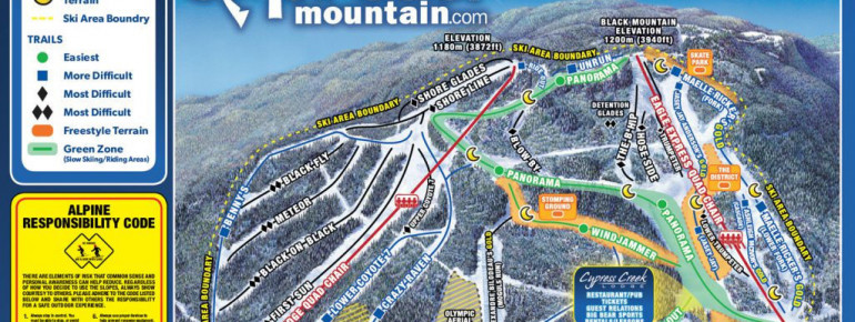 Pistenplan Cypress Mountain