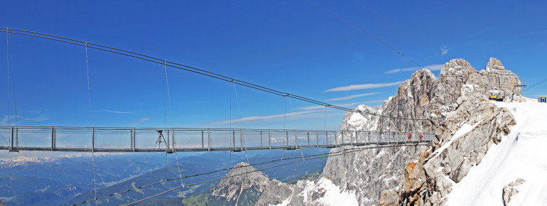 Die Hängebrücke am Dachstein