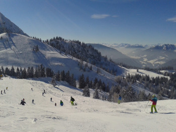 Richtung Zwieselalm erwarten Skifahrer schwere Abfahrten