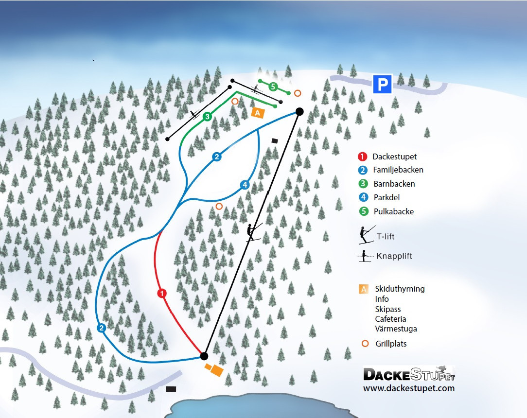 Pistenplan Dackestupet