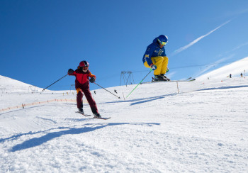Bestens präparierte Pisten am Rinerhorn versprechen viel Abwechslung, Spaß und Action.