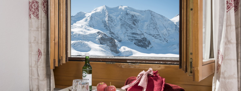 Lass dich verwöhnen im Berghaus Diavolezza.
