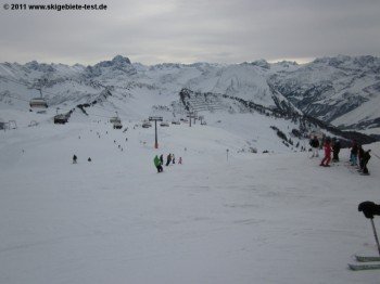 Blick auf den Bregenzerwald von der Bergstation der Gondelbahn!