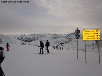 Sicht auf den Bregenzerwald von der Abfahrt 6/8 aus!